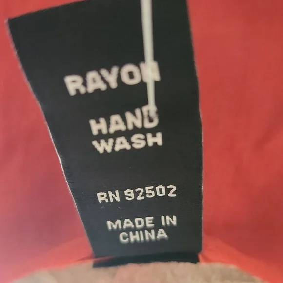 NWT Sacred Threads Rust color ruffled, slip over, blouse or tunic one size - Picture 6 of 7